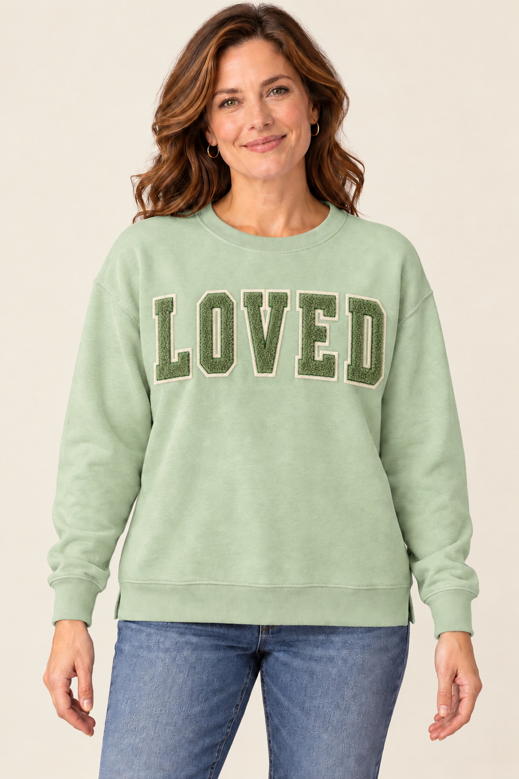LOVED Chenille Hacci, Sage: front